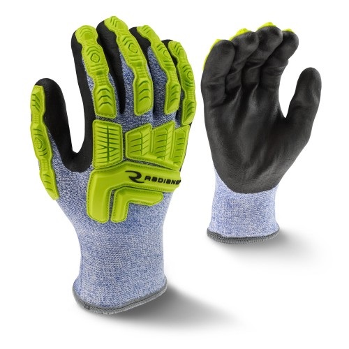 GLOVE 13G HPPE SHELL BLK;NITRILE PALM 7G LINER - Latex, Supported